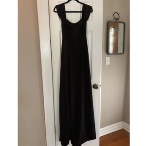 Black Cup Detail Maxi Dress